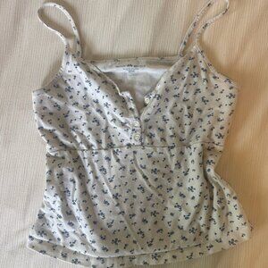 Brandy Melville floral print tank top